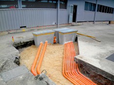 Underground Conduits for New Mains from Substation to New Factory Main Switchboard